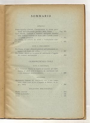 La certezza del diritto e l'ordinamento canonico. (In: "Archivio di Diritto Ecclesiastico. Rivist...