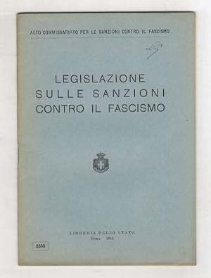 Legislazione sulle sanzioni contro il Fascismo.