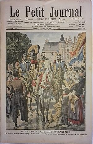 Le Petit journal - Supplément illustré N° 965 : Une curieuse coutume hollandaise. (Gravure en pre...