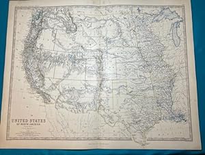 (Map) UNITED STATES OF North America - Western States