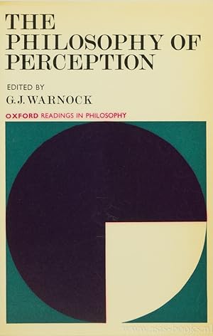 Imagen del vendedor de The philosophy of perception. a la venta por Antiquariaat Isis