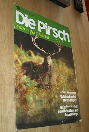 Bild des Verkufers fr Die Pirsch, vereinigt mit Westflischer Jgerbote - Wild - Jagd - Natur - September 1986 zum Verkauf von Dipl.-Inform. Gerd Suelmann