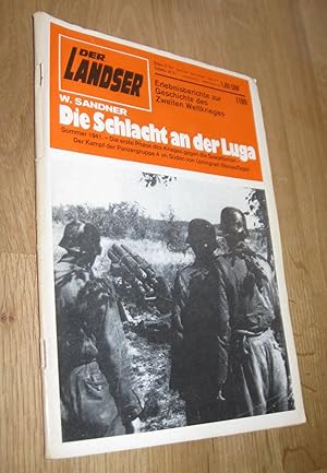 Bild des Verkufers fr Der Landser - Erlebnisberichte zur Geschichte des Zweiten Weltkrieges 1199 - Die Schlacht an der Luga - Sommer 1941 - Die erste Phase des Krieges gegen die Sowjetunion zum Verkauf von Dipl.-Inform. Gerd Suelmann