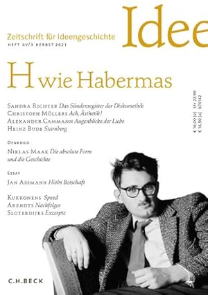 Imagen del vendedor de Zeitschrift fr Ideengeschichte Heft XV/3 Herbst 2021 : H wie Habermas a la venta por AHA-BUCH GmbH