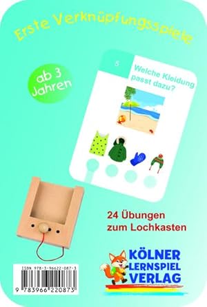 Image du vendeur pour Erste Verknüpfungsspiele : Kartensatz zum Lochkasten mis en vente par Smartbuy