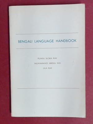 Seller image for Bengali language handbook. (Aus der Reihe "Language handbook series") for sale by Wissenschaftliches Antiquariat Zorn