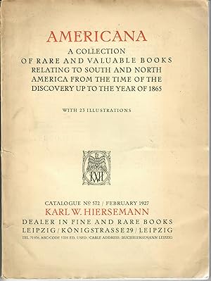 Image du vendeur pour Americana [Catalogue 572] mis en vente par Robin Bledsoe, Bookseller (ABAA)