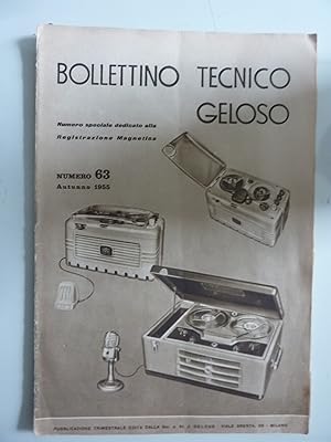 BOLLETTINO TECNICO GELOSO N.° 63 Autunno 1955