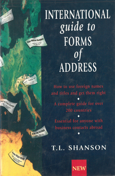 International Guide to Forms of Address.