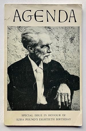 Seller image for Agenda, Volume 4, Number 2, October-November 1965; Special Issue in Honour of Ezra Pound's Eightieth Birthday for sale by George Ong Books
