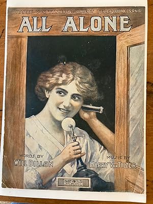 Immagine del venditore per ALL ALONE ("Harry Von Tilzer's Great Telephone Song") venduto da Jim Hodgson Books