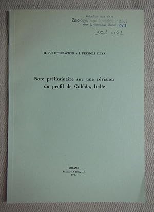 Imagen del vendedor de Note prliminaire sur une rvision du profil de Gubbio, Italie. Rivista Italiana Palaentologie. a la venta por Antiquariat Hanfgarten