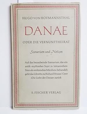 Bild des Verkufers fr Danae oder Die Vernunfthochzeit (Stenarium und Notizen) zum Verkauf von Antiquariat Zinnober