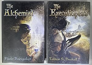 Seller image for TWO BOOKS: "The Alchemist" AND "The Executioness" [BOTH TWICE SIGNED] for sale by Space Age Books LLC