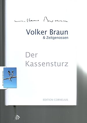 Volker Braun & Zeitgenossen. Der Kassensturz. Eine als Vorzugsausgabe bezeichnete Ausgabe.