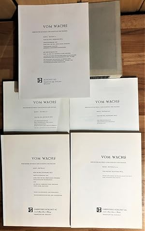 Seller image for Vom Wachs : Band 1, Teil 2 - Beitrge 8/1 bis 12 (im Schuber), Hoechster Beitrge zur Kenntnis der Wachse. for sale by Antiquariat Peda