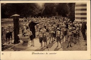 Ansichtskarte / Postkarte Chens Haute Savoie, Distributions de courier, Le Chantier, Oeuvre Socia...