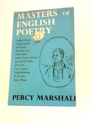 Immagine del venditore per Masters of English Poetry venduto da World of Rare Books