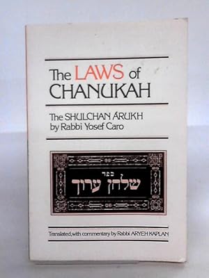 Bild des Verkufers fr The Laws Of Chanukah From The Shulchan Arukh zum Verkauf von World of Rare Books