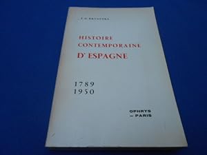 Imagen del vendedor de Histoire contemporaine d'espagne 1789-1950 a la venta por Emmanuelle Morin