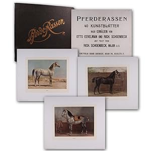 Pferderassen. 40 Kunstblätter nach Gemälden von Otto Eerelman und Rich. Schoenbeck.