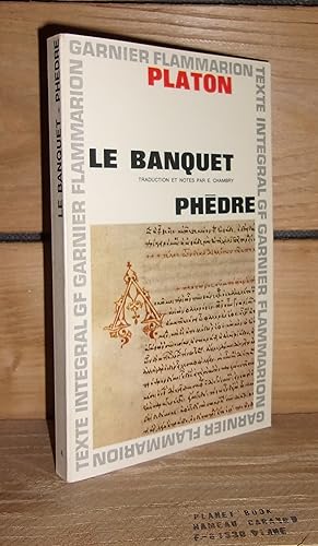 Image du vendeur pour LE BANQUET - PHEDRE mis en vente par Planet's books