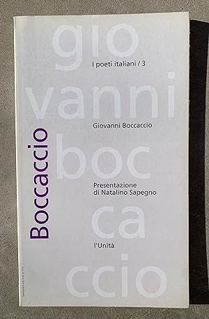 Seller image for I poeti italiani / 3 Giovanni Boccaccio for sale by Studio bibliografico De Carlo