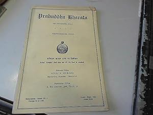Seller image for Prabuddha Bharata or Awakened India. September 1933 for sale by JLG_livres anciens et modernes