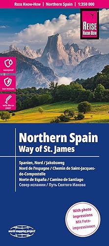 Reise Know-How Landkarte Spanien Nord / Jakobsweg 1 : 350.000