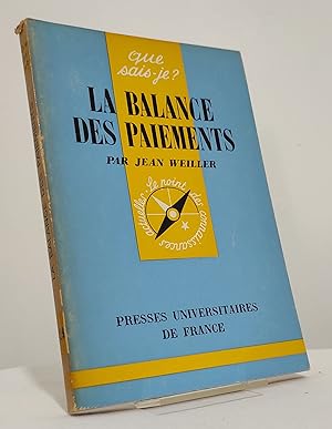 La balance des paiements