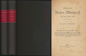 Bild des Verkufers fr Moderner Musen-Almanach, 1893-1894. Ein Sammelbuch deutscher Kunst. 2 Bnde (komplett, alles erschienene). zum Verkauf von Antiquariat Lenzen
