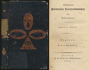 Bild des Verkufers fr Die Geschichte Englands. 2 Teile (in 1). zum Verkauf von Antiquariat Lenzen