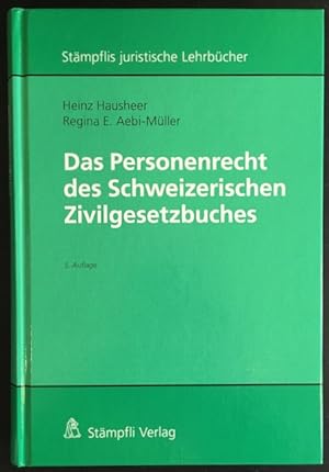 Bild des Verkufers fr Das Personenrecht des Schweizerischen Zivilgesetzbuches. zum Verkauf von Antiquariat Im Seefeld / Ernst Jetzer