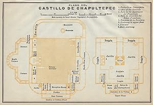 Plano del Castillo de Chapultepec