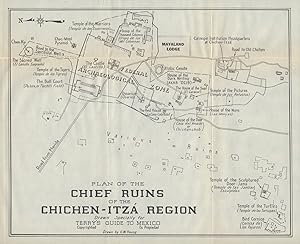 Plan of the Chief ruins of the Chichen-Itza region