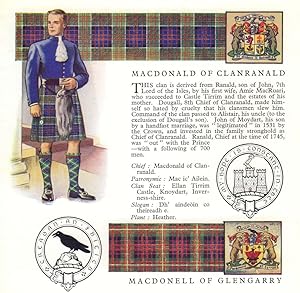 MacDonald of Clanranald. MacDonell of Glengarry