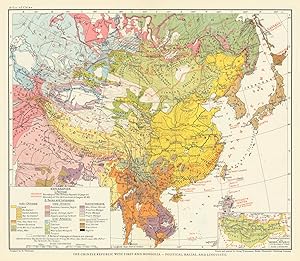 The Chinese Republic with Tibet and Mongolia - Political, Racial, and Linguistic