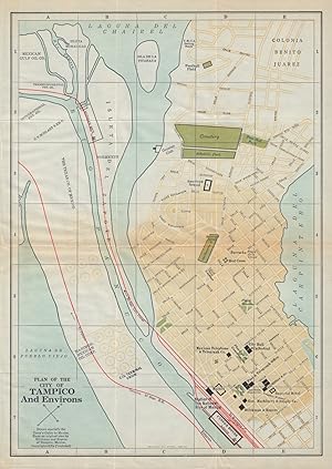 Plan of the city of Tampico and environs