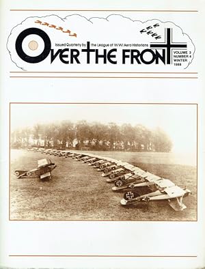 Seller image for OVER THE FRONT: VOLUME 3. NUMBER 4. WINTER 1988 for sale by Paul Meekins Military & History Books