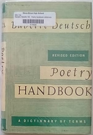 Seller image for Poetry Handbook: A Dictionary of Terms for sale by P Peterson Bookseller