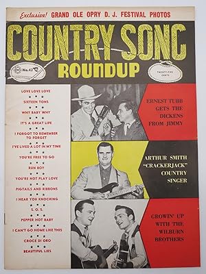COUNTRY SONG ROUNDUP MAGAZINE, april 1956 ( JOHNNY CASH FEATURE SECRET TO MUSICAL SUCCESS)