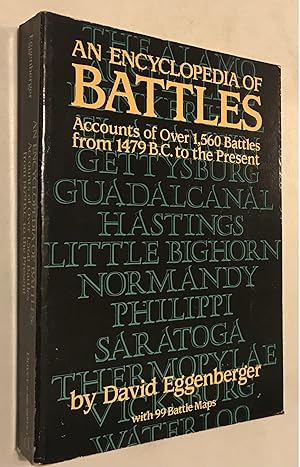 An Encyclopedia of Battles: Accounts of Over 1,560 Battles from 1479 B.C. to the Present (Dover M...