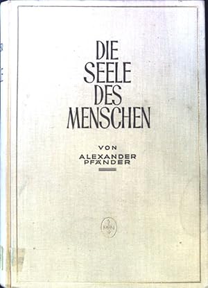 Bild des Verkufers fr Die Seele des Menschen : Versuch einer verstehenden Psychologie. zum Verkauf von books4less (Versandantiquariat Petra Gros GmbH & Co. KG)