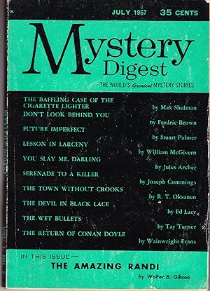 Seller image for Mystery Digest, July 1957 for sale by John Thompson