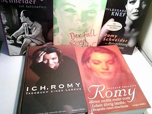 Konvolut bestehend aus 5 Bänden, zum Thema: Romy Schneider.