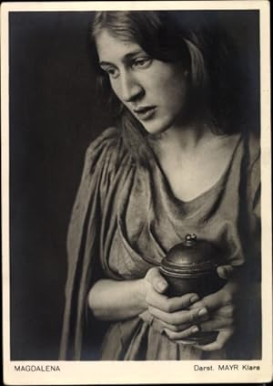 Ansichtskarte / Postkarte Oberammergau in Oberbayern, Passionsspiele 1934, Schauspielerin Klara M...