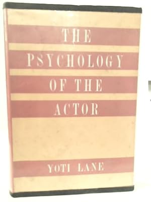 Seller image for The Psychology of the Actor for sale by World of Rare Books