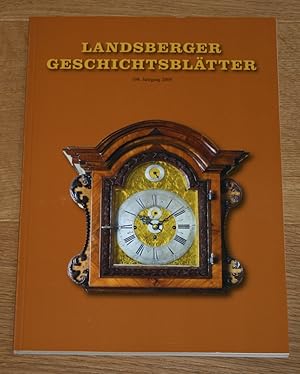 Bild des Verkufers fr Landsberger Geschichtsbltter 108. Jahrgang 2009. zum Verkauf von Antiquariat Gallenberger