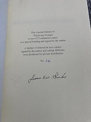 Seller image for WAYFARING STRANGER: UK SIGNED LIMITED EDITION HARDCOVER for sale by Books for Collectors