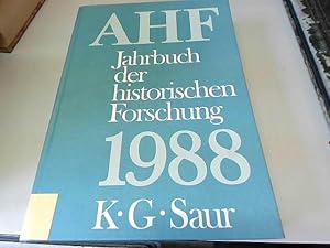 Bild des Verkufers fr AHF Jahrbuch der historischen Forschung 1988 zum Verkauf von JLG_livres anciens et modernes